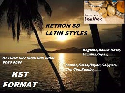 65 STYLES Pour Ketron Audya SD7 SD9 SD40 KST Latin Thé Dansant Ballroom Dancing 