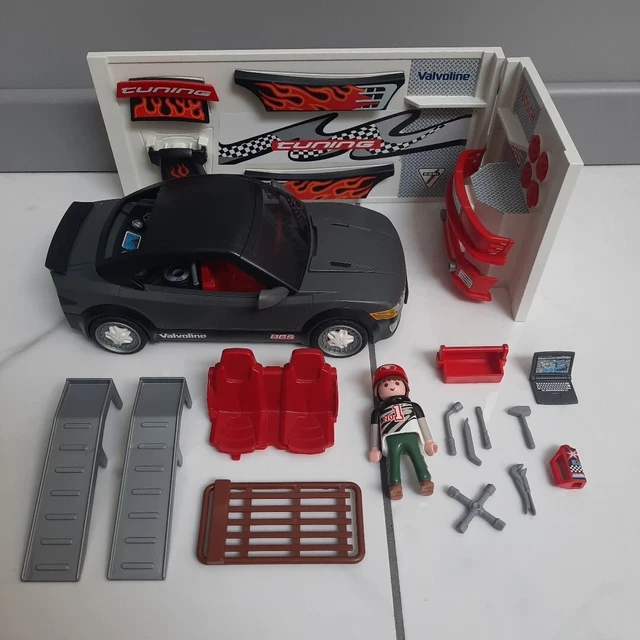 PLAYMOBIL 4321 ASCENSEUR huile outil voiture course tuning atelier