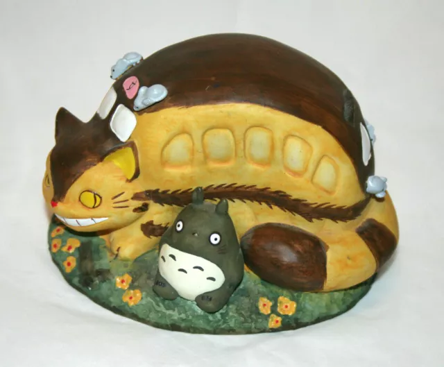 Hayao Miyazaki My Neighbor Totoro Ceramic Piggy Coin Bank 5 x 3 1/2 x 3 3/4"