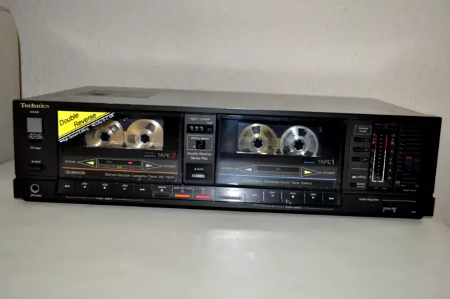 Technics RS T60 R Reverse Double Cassette Tape Deck Stereo Doppelt Kassettendeck