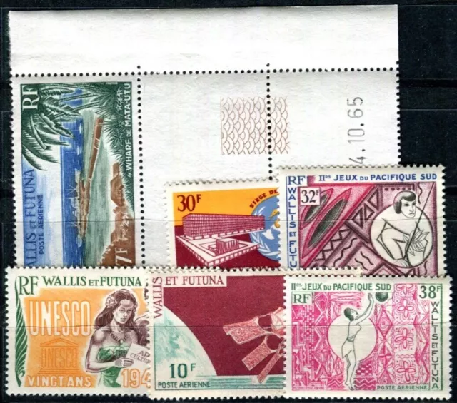 WALLIS et FUTUNA 1965 Yvert PA 23, 26-30 ** POSTFRISCH (08012