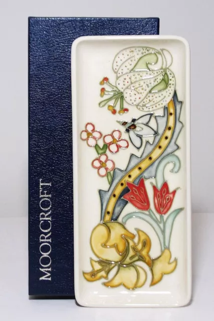 Moorcroft Golden Lily Tray by Rachel Bishop MIB