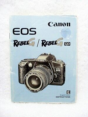 Instrucciones Canon EOS Rebel G | $11.45 |