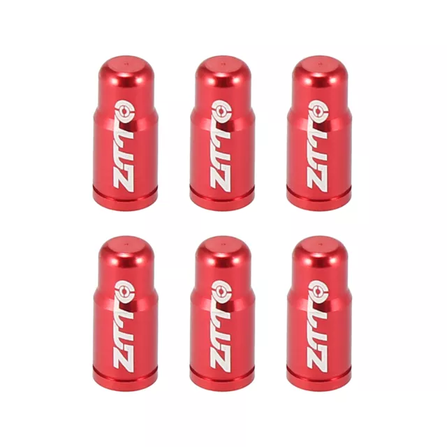 6pcs Pneu Valve Capuchons Poussière Housses pour Vélo Route Vélo VTT Rouge