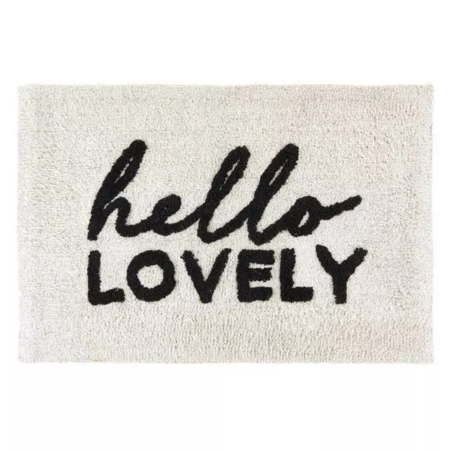 Hello Lovely Bath Mat Size 20in W x 30in H Pack of 2