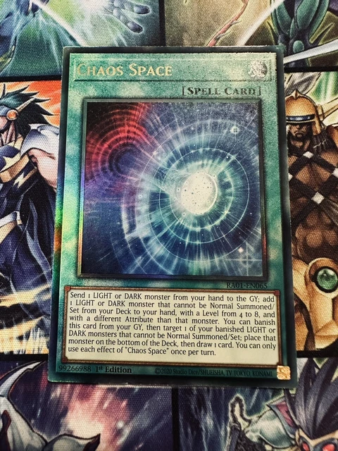 Yu-Gi-Oh TCG RA01-EN065 	Chaos Space Ultimate Rare