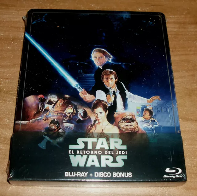 Star Wars El Retour Du Jedi (Return Of The Jedi) Steelbook 2 Bd Neuf A-B-C