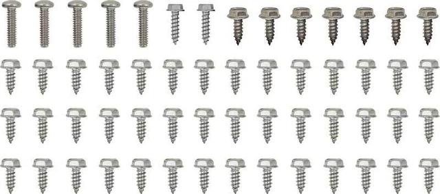 1966-70 Dodge Plymouth B-Body; Heater Box Screw Set; without  AC; 56 Piece Set
