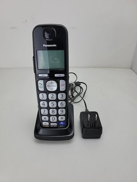 Panasonic KX-TGEA20 & Charging Base PNLC1050 Cordless Phone Handset Black