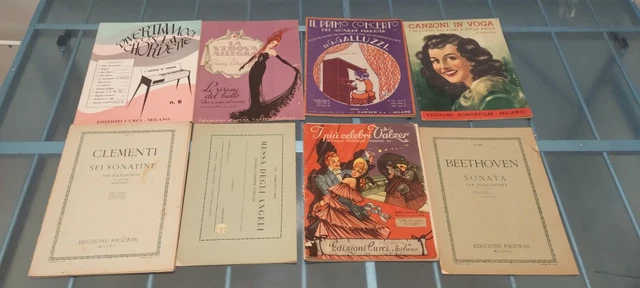 SPARTITI MUSICALI VINTAGE Per Pianoforte E Tastiere Lotto 95 Pezzi Ediz. Ricordi EUR 142,50 - Foto 10