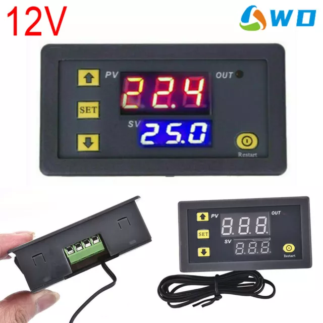 Digital Humidity Controller XH-W3005 12V 24V 220V Humidistat Hygrometer  Humidity Control Switch Regulator + Humidity Sensor