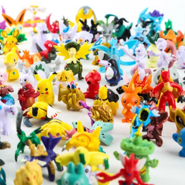 144 pcs Pokemon Mini PVC Action Figures pikachu Toys For Kids Christmas Gift