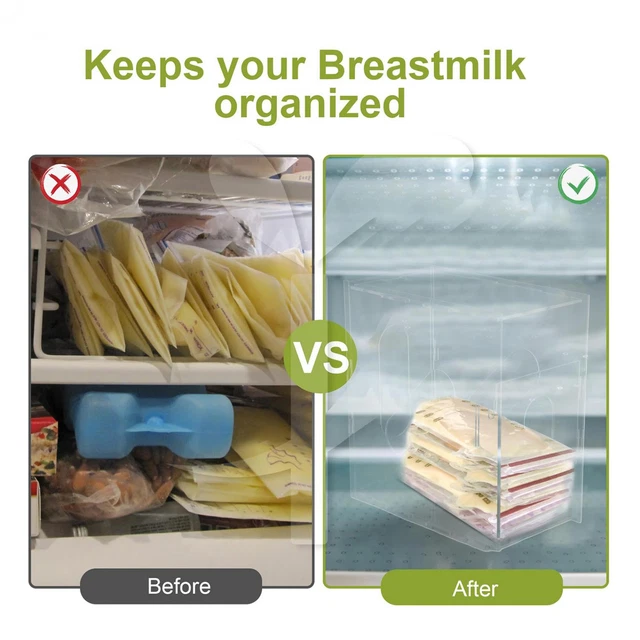 Bewinner Boîte De Stockage Pour Lait Maternel - Grande Capacité, Structure Démontable, Hygiénique Et Facile à Nettoyer - Idéal Congélation