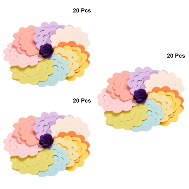 60 piezas Herramienta de plumas de papel origami para niños Papel de origami 6x6