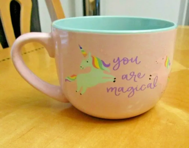 *You Are Magical* Pink/Aqua Unicorn Eccolo Coffee Mug 2017