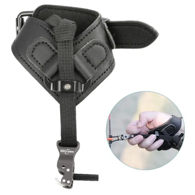 Adjustable Buckle Strap Archery Release Aids Secure Arrow Fitting Easy Grip