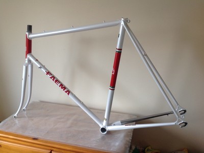 FAEMA in stile-TEMA-Frame & FORCHETTE 1980s COLUMBUS 57.5cm CTC CAMPAGNOLO 