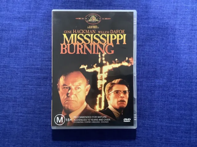Mississippi Burning  (DVD, 1988) Gene Hackman , William Defoe - Region 4 VGC