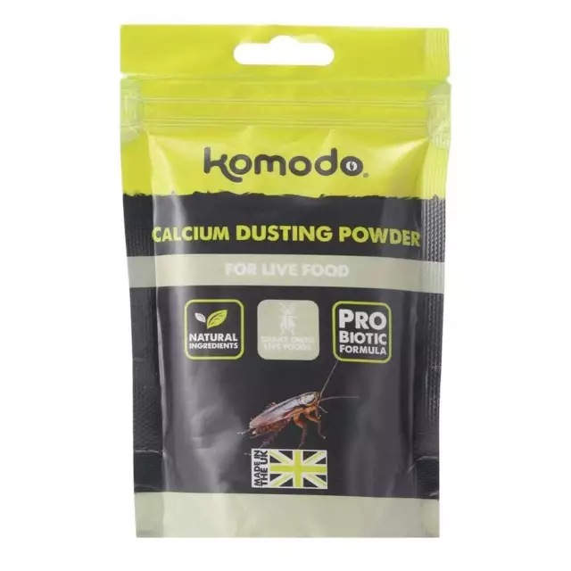 Komodo Reptile Calcium Supplement Dusting Powder 200g