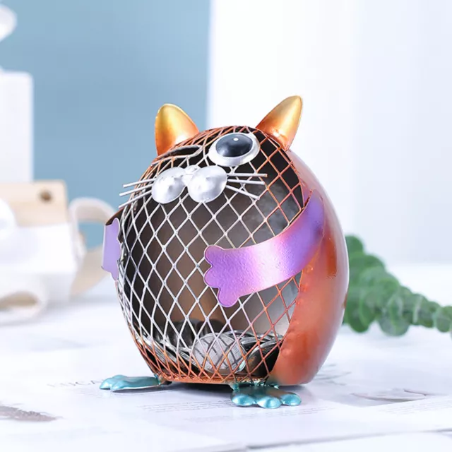 Katzen-Spardose Sparschwein Metall Katzenmünze Spardose Metall-Münzbank ⊹