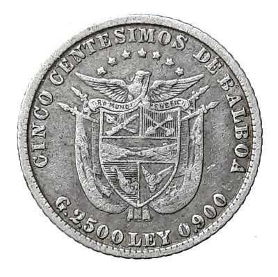 Argento - Panama 1904-25 Centesimi di Balboa FDC33447 