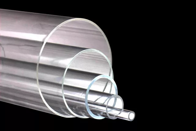 Acrylglas Rohr glasklar /  DM: 5 bis 300mm / Länge: 500 + 1000mm - Acrylrohr
