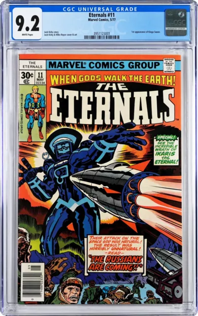 Eternals #11 CGC 9.2 (May 1977, Marvel) Jack Kirby Story, 1st Kingo Sunen app.