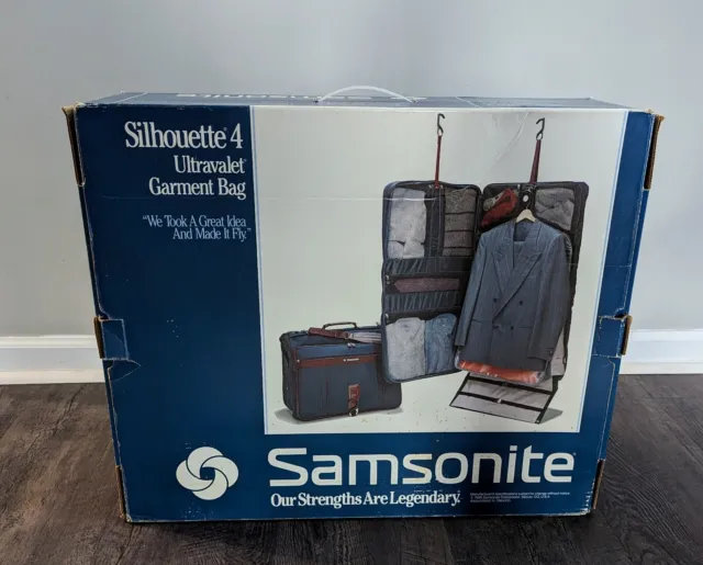 VINTAGE 1989 SAMSONITE Silhouette 4 Ultravalet Big Garment Bag Luggage ...