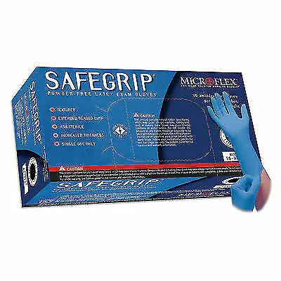Microflex SafeGrip Powder Free Latex Mechanics Gloves Case Of 10 Boxes SMALL