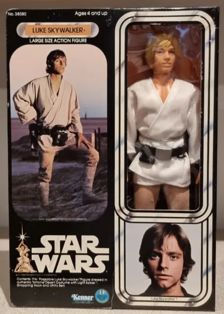 Vintage Kenner 12" Star Wars Luke Skywalker Near Mint In Original Box 1978