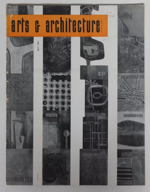 Arts & Architecture Magazine Vintage July 1961 Midcentury Modern