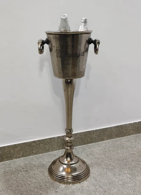 Grande Secchiello Per Ghiaccio In Metallo – 24x40cm, Ideale Per Birra, Vino, Champagne E Feste