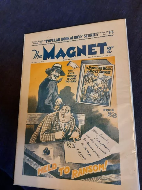 Vintage Magnet Comic 15 SEPTEMBER 1934 Greyfriars Billy Bunter Harry Wharton1387