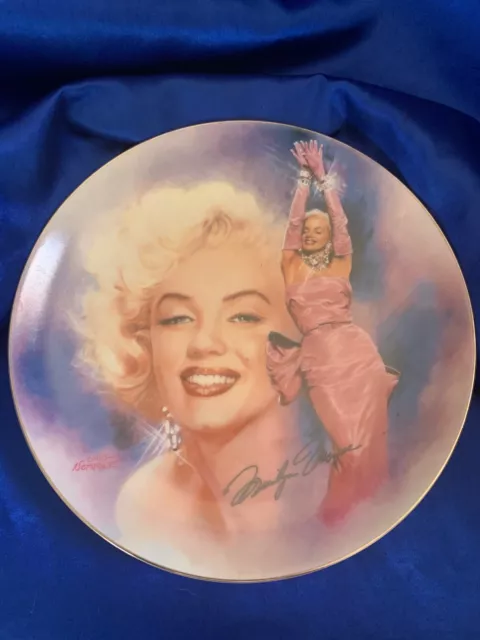 Marilyn Monroe All That Glitters Bradford Exchange Ceramic Collector Plate