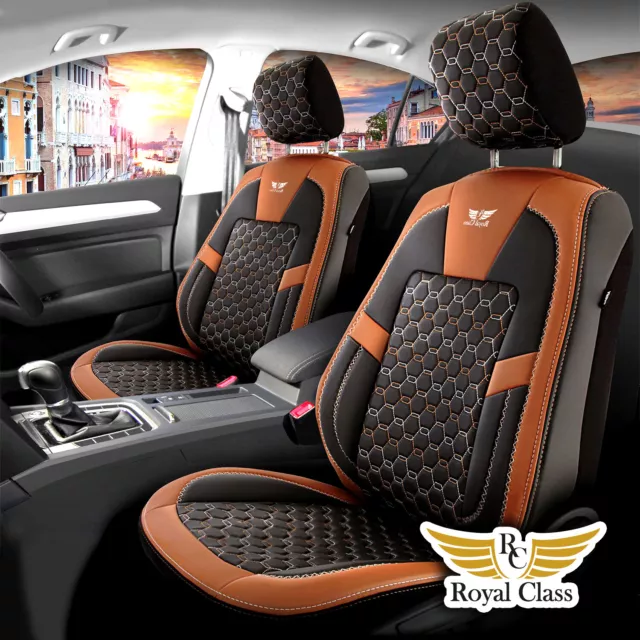 Hochwertige Sitzbezüge für VW Touran (Schwarz) - RoyalClass