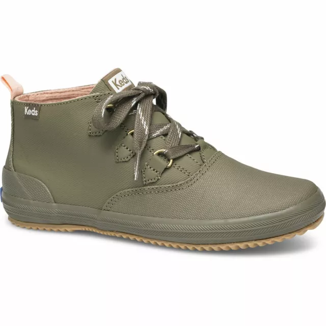 Keds Womens Scout Chukka Splash Twill Wx Sneakers Olive 5