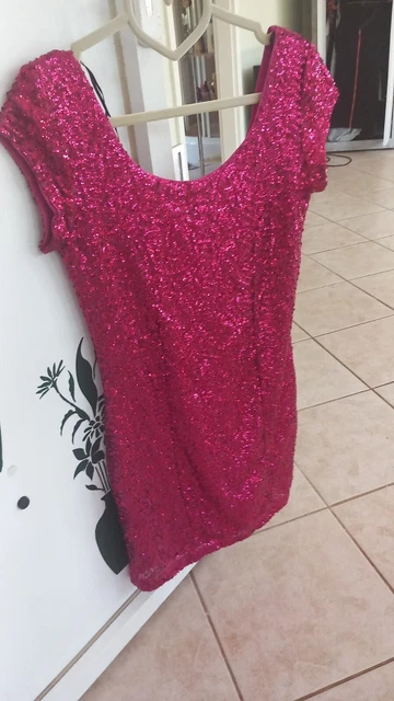 Damen Kleid Pailletten Glitzer 36 S Neu Mit Etikett
