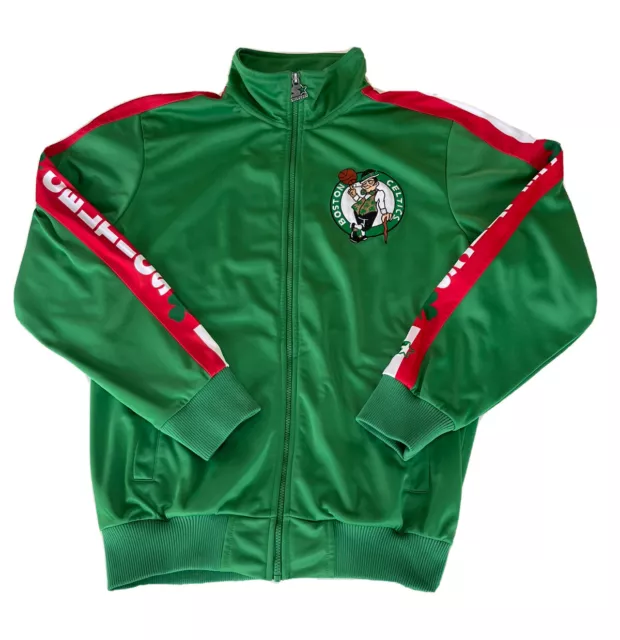 Starter Black Label Men's Large BOSTON CELTICS Green Red Track Jacket NBA Starter Black Label Men's Large BOSTON CELTICS Green Red Track Jacket NBA