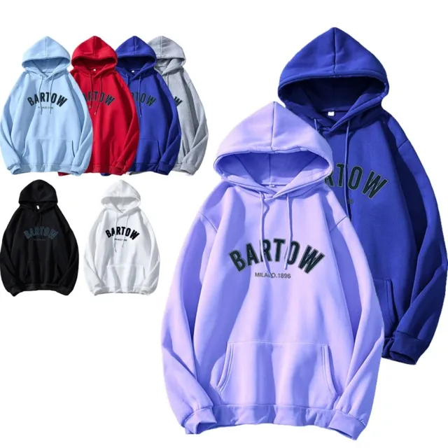 Mens Womens Sweatshirt Jogging Hoodie Athletic Pullover Unisex Tops With Pocket