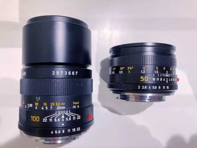 Leica R4 S + Summicron R 50/2.0 + Macro Elmar R 100/4.0 2