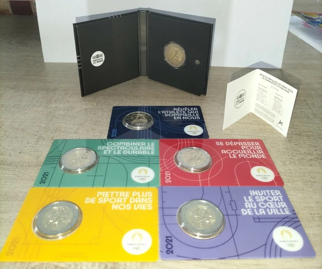 2024 OLYMPIC GAMES 2024 Lot Set 5 BU and 1 Belle Proof (BE PROOF) 202.