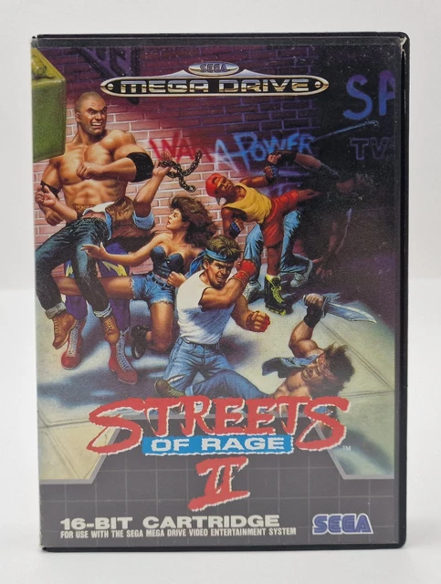 Streets Of Rage II Sur Sega Megadrive, Version Asiatique, Manuel Chinois, Bon état