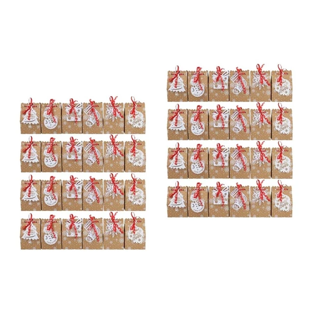 2x Schneeflocke Geschenk Taschen Weihnachten Cookies Tasche
