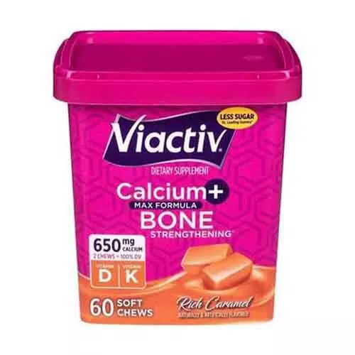 Viactiv Calcio Plus Vitamina D Morbido da Masticare Caramello 60 EA