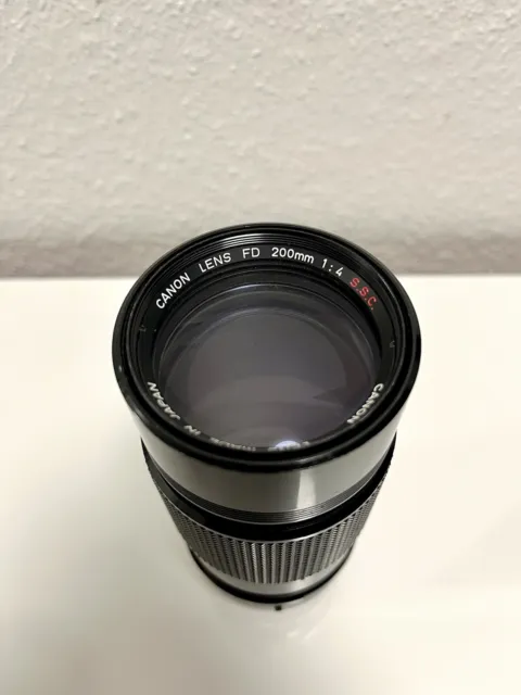 Canon Lens FD Objektiv 200mm / 1:4 S.S.C. - 4.0/200mm SSC / Geprüft ✅