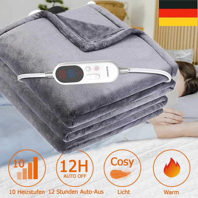Wärmedecke Elektrische Heizdecke Wärmeunterbett Heizmatte 150x130 Kuscheldecke