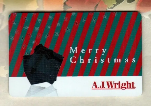 A.J. WRIGHT Merry Christmas 2008 Gift Card ( $0 )