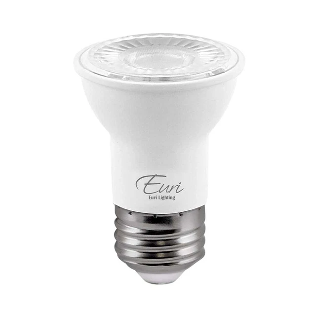 Euri Lighting Dimmable LED PAR16 E26 Base, 7W (50W Equiv.)