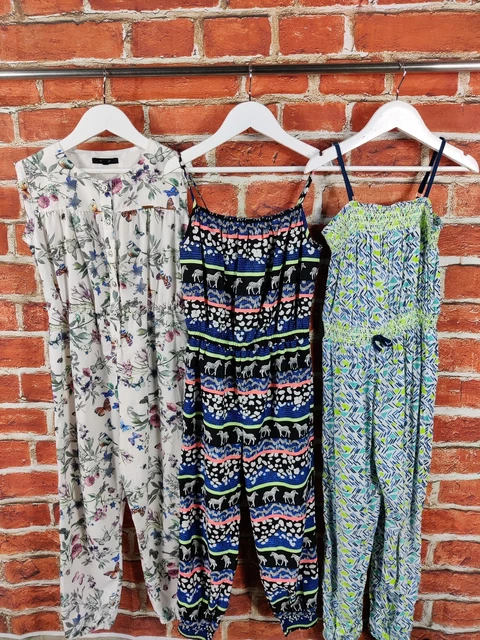 Girls Bundle Age 7-8 Years Monsoon Blue Zoo M&S Jumpsuit Set Summer Kids 128Cm