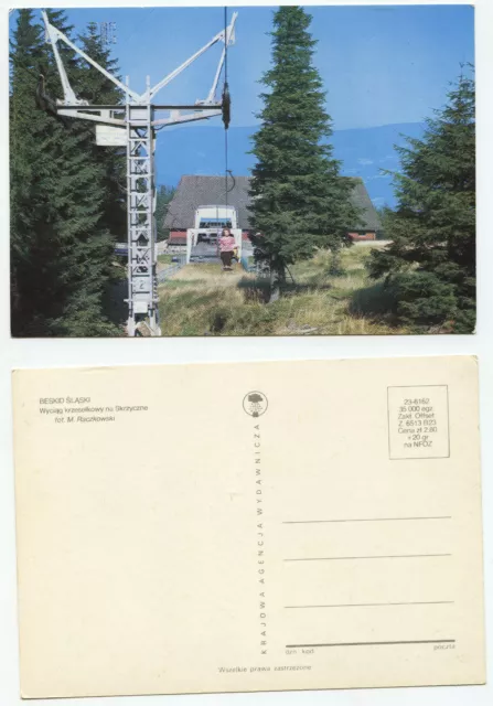 16521 - Beskid Slaski - chairlift - old postcard